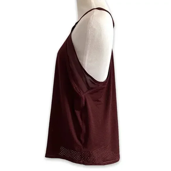 Athleta maroon burgundy racerback tank M - Picture 3 of 13